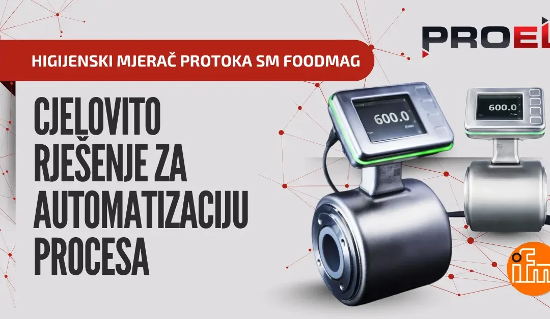Higijenski mjerač protoka ifm SM Foodmag – nova razina kontrole u prehrambenoj industriji